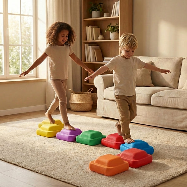 Foam Stepping Stones – Jump, Step and Balance in Play!